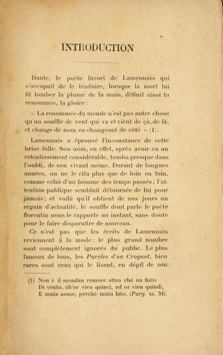 Lamennais intime