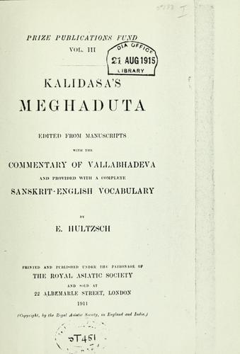 Kalidasa's Meghaduta