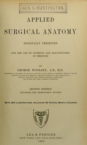Applied surgical anatomy