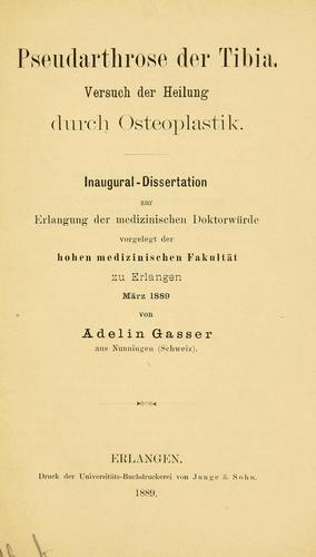 Pseudarthrose der Tibia