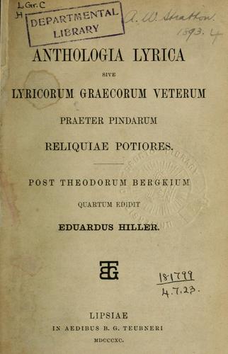 Anthologia lyrica