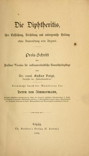 Die diphtheritis