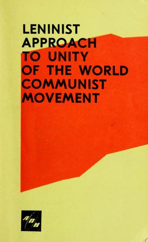 Leninist approach to unity of the world communist movement