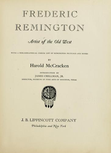 Frederic Remington, artist of the Old West