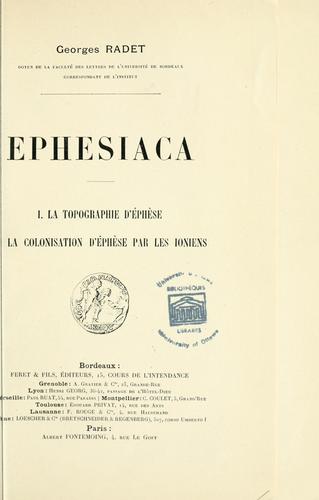 Ephesiaca