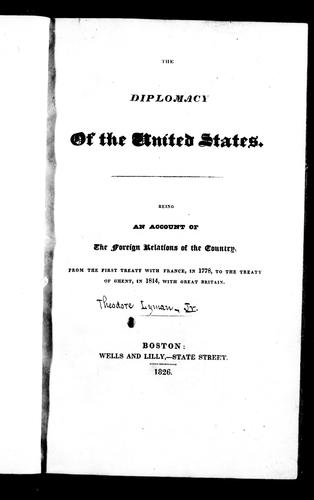 The diplomacy of the United States