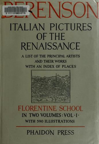 Italian pictures of the Renaissance