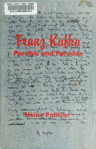 Franz Kafka; parable and paradox