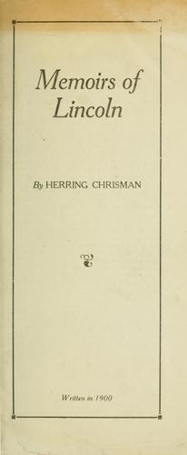 Memoirs of Lincoln