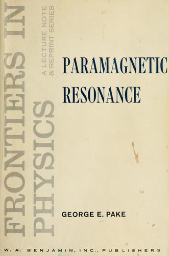 Paramagnetic resonance