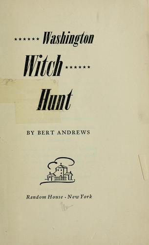 Washington witch hunt