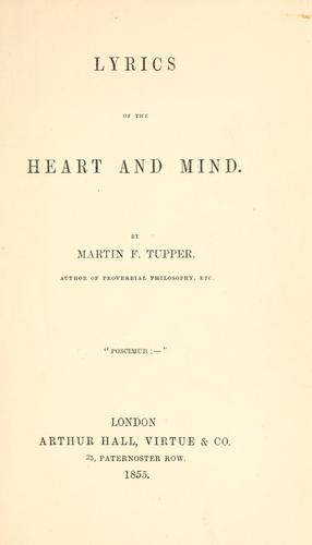 Lyrics of the heart and mind