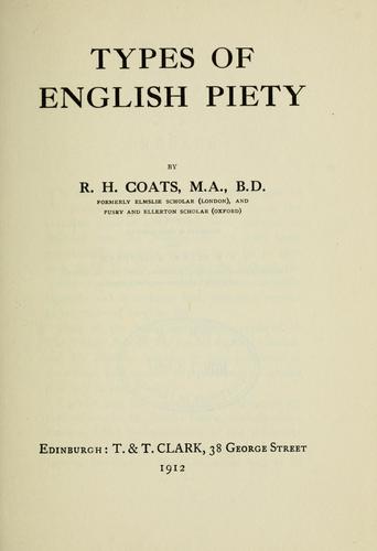 Types of English piety