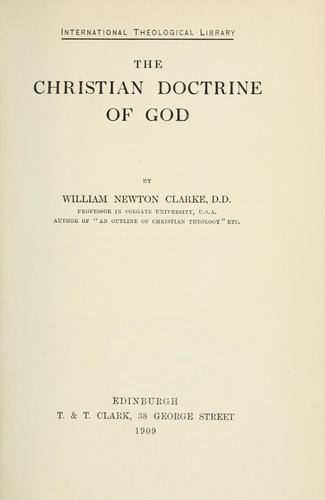 The Christian doctrine of God