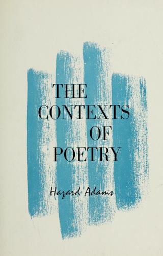 The contexts of poetry