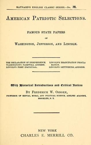 American patriotic selections