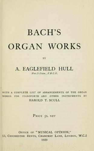 Bach's organ works