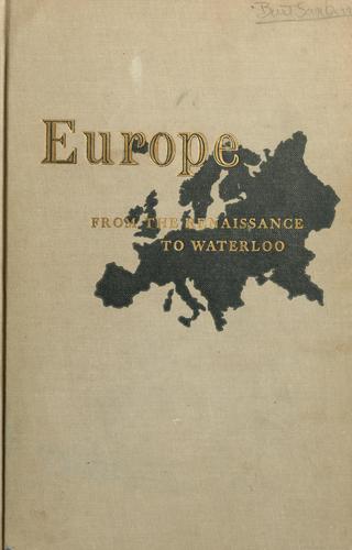 Europe from the Renaissance to Waterloo