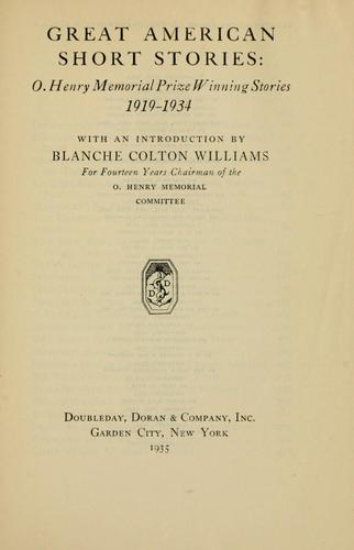 Great American short stories