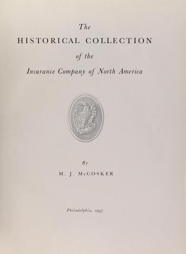 The historical collection of the Insurance Company of North America