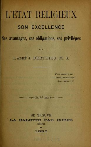 L'Etat religieux