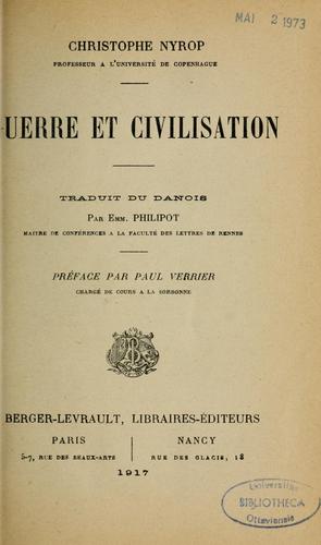 Guerre et civilisation