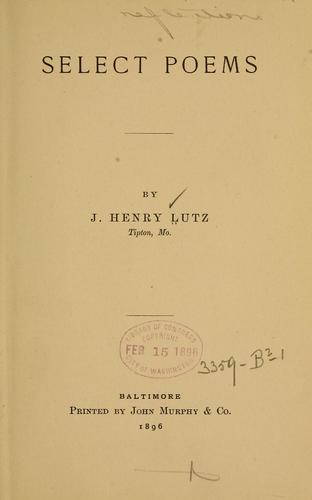 Select poems