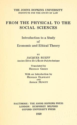 From the physical to the social sciences