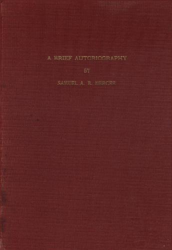 A Brief Autobiography