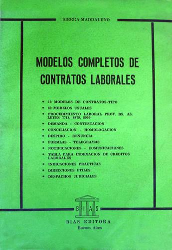 MODELOS COMPLETOS DE CONTRATOS LABORALES