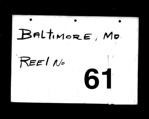 Passenger lists of vessels arriving at Baltimore, Maryland, 1891-1909, Vol. 4, Reel 61