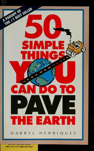 50 simple things you can do to pave the earth