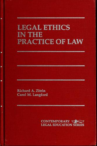 Legal ethics in the practice of law