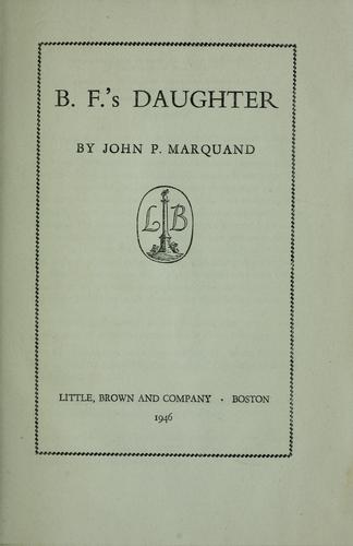 B.F.'s daughter