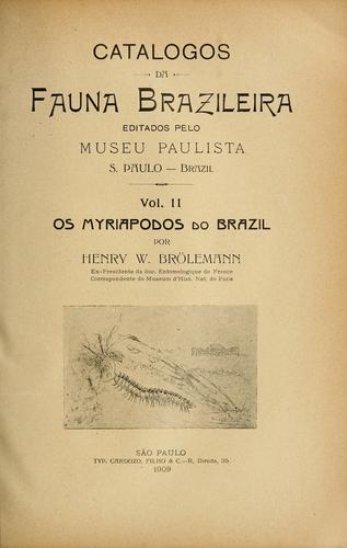 Catalogos da fauna brazileira