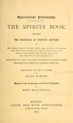 Spiritualist philosophy