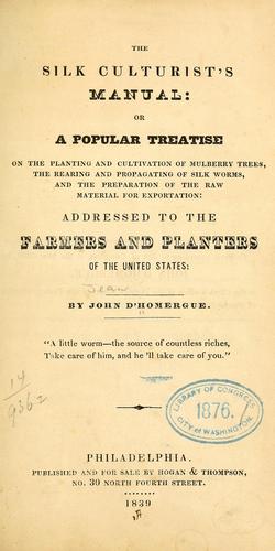 The silk culturist's manual