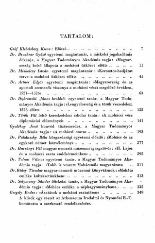 Mohácsi emlékkönyv, 1526