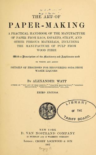 The art of paper-making