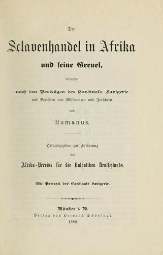 Der Schlavenhandel in Afrika und seine Greuel