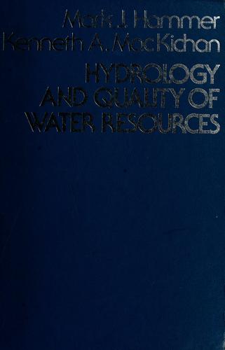 Hydrology and quality of water resources