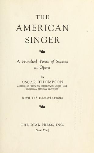The American singer
