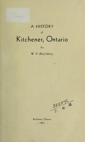 A history of Kitchener, Ontario