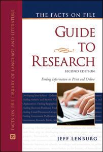 The Facts On File guide to research