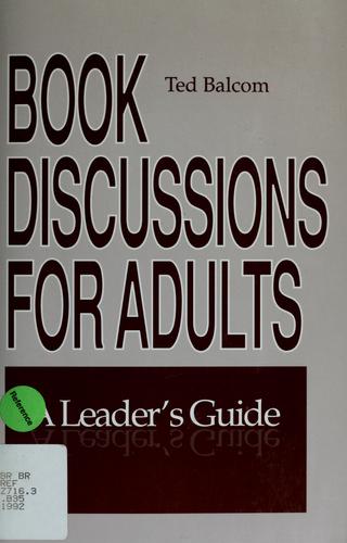 Book discussions for adults