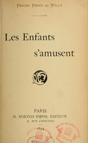 Les enfants s'amusent