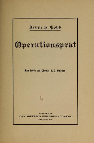 Operationsprat