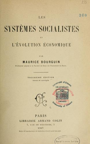 Les systèmes socialistes et l'évolution économique