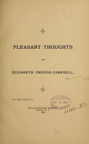 Pleasant thoughts