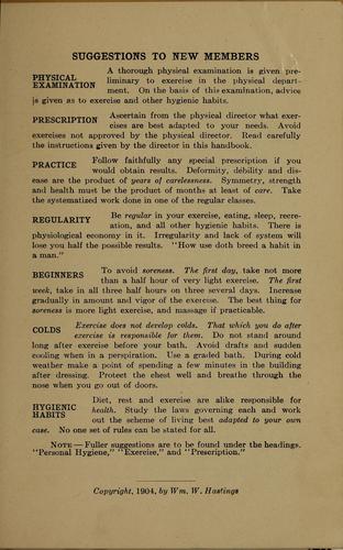 Gymnasium hand book